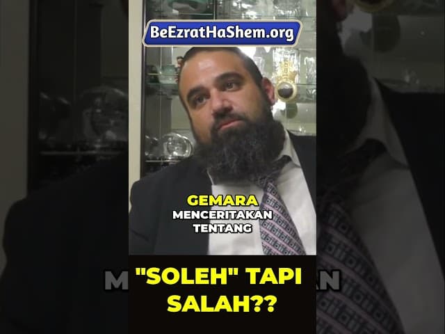 Jangan Jadi Orang "Soleh" yang Bodoh! #Torah #Yahudi #RabiYaronReuven