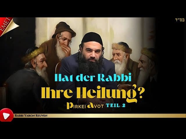 Hat der Rabbi Ihre Heilung? TEIL 2 - MUSSAR Pirkei Avot