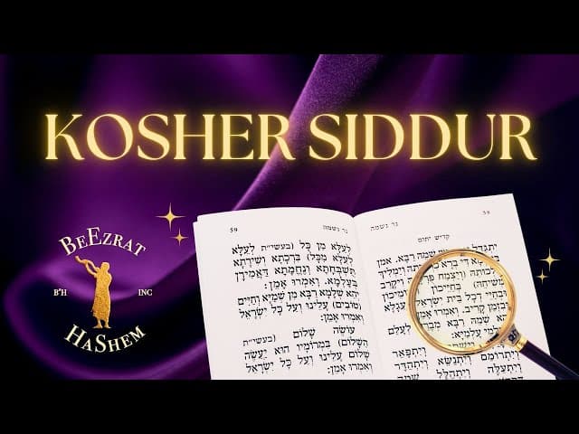 How To Tell if a Prayer Book Is Kosher