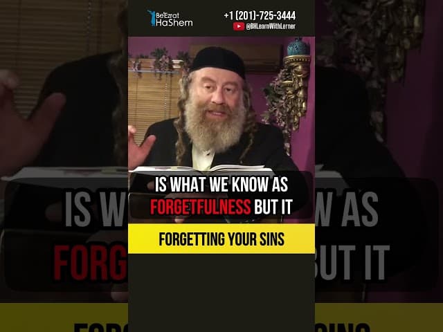 Forgetting your sins 💭 Works of Yetzer haRa #shorts #torah