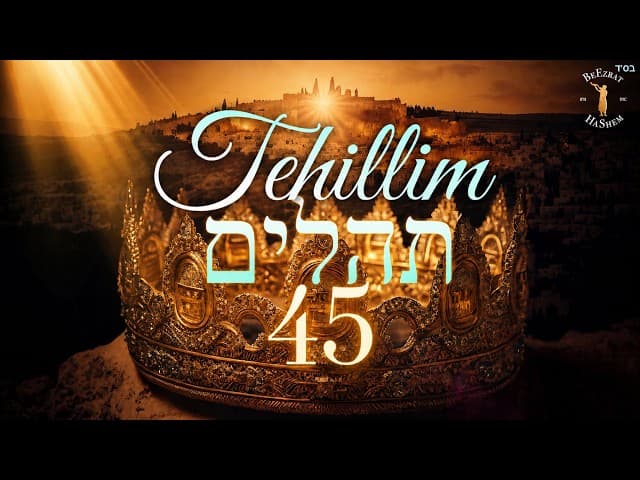Tehillim 45- A Song of Love & Majesty ✨- תהילים מ"ה | Jewish Music