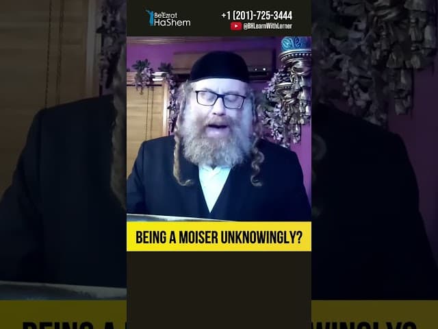 Being a moiser unknowingly? The Kosher Kitchen #Torah #shorts