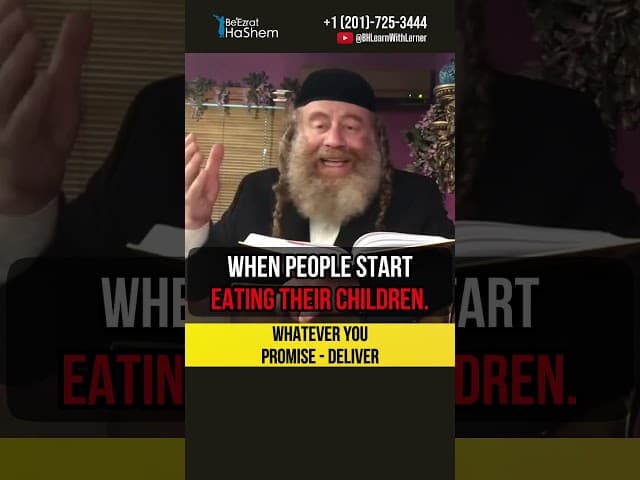 Whatever you promise - deliver 💠 Does Hashem hear you? #shorts #torah