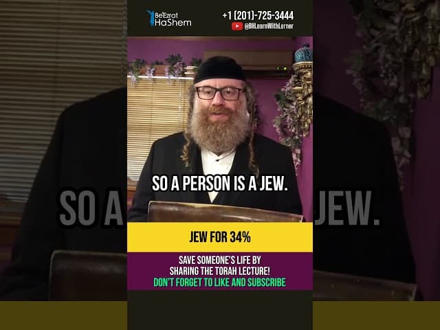 Jew for 34% 🧬 How to know if you are Jewish without doubt? #shorts #torah