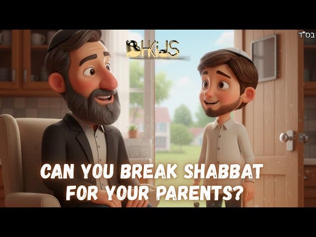 Can You Break Shabbat For Your Parents? | TORAH FOR KIDS AI