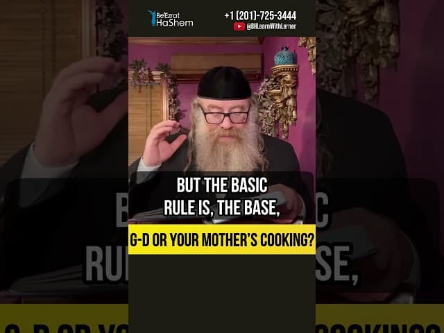 G-d or your mother’s cooking❓ #Torah #shorts