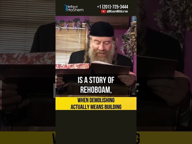When demolishing is actually means building 🏗️ How to improve your life #shorts #torah