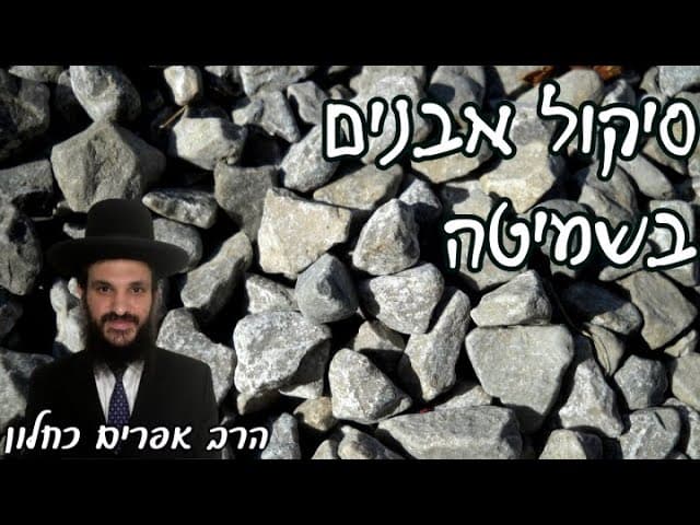 Removal Of Stones In Shemita