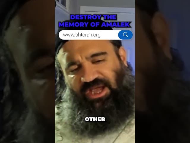 Destroy the Memory of Amalek #Amalek #truth #torah #judaism #jewish #rabbiyaronreuven