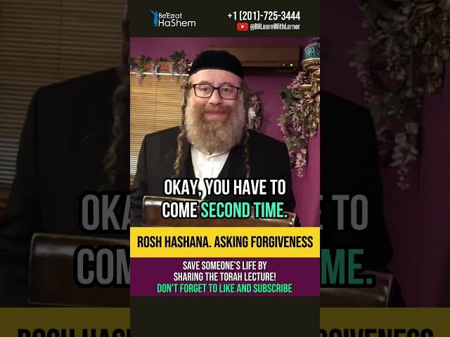 🍯 Rosh HaShanah 🍎 Asking forgiveness - Sins against man and Hashem #shorts #roshhashanah