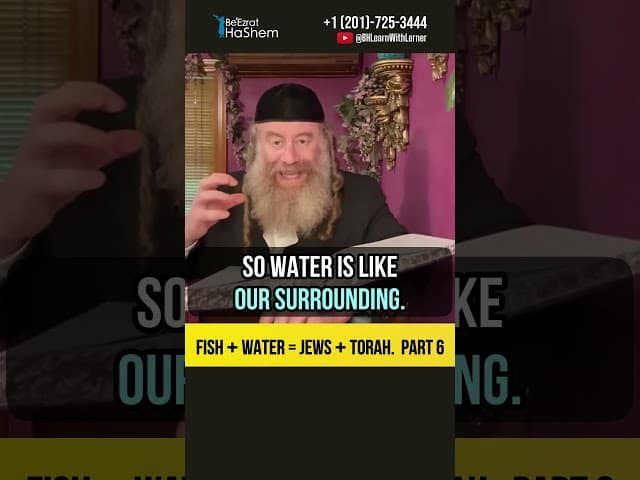 [6] 🐟 Fish + water = Jews + Torah #Torah #shorts