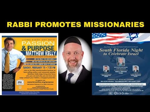 Why Does Orthodox Dayan Rabbi Efrem Goldberg Promote Christian Missionaries To Teach Jews