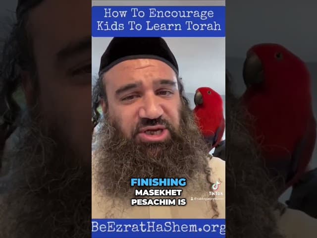 Celebrating Torah: A Party for Our Kids with a Parrot #Torah #Jewish #RabbiYaronReuven