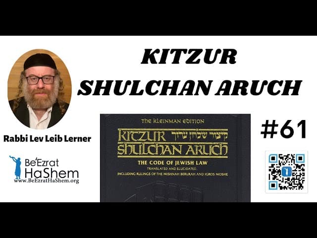 KITZUR SHULCHAN ARUCH - 61