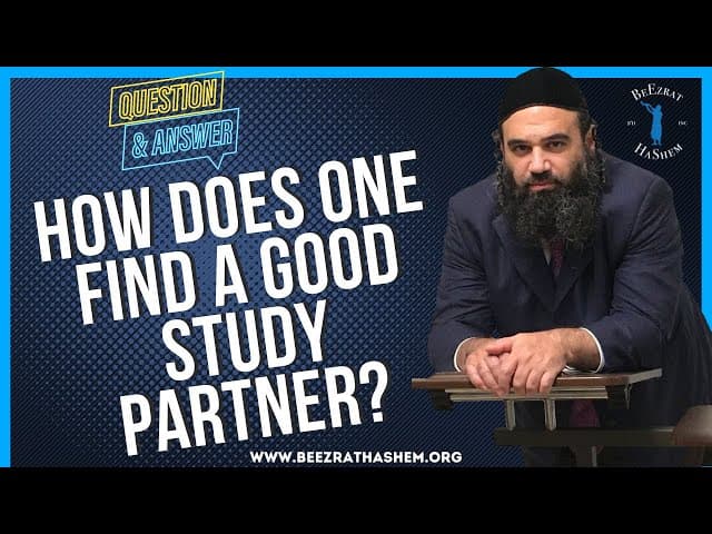   HOW DOES ONE FIND A GOOD STUDY PARTNER