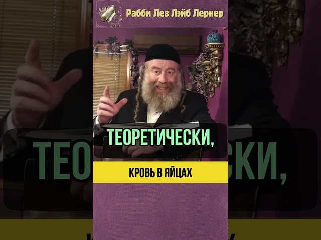 Кровь в яйцах 🥚 Тора и Еврейская традиция #shorts #Тора