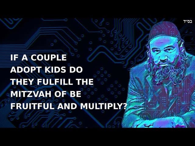 IF A COUPLE ADOPT KIDS DO THEY FULFILL THE MITZVAH OF BE FRUITFUL AND MULTIPLY?