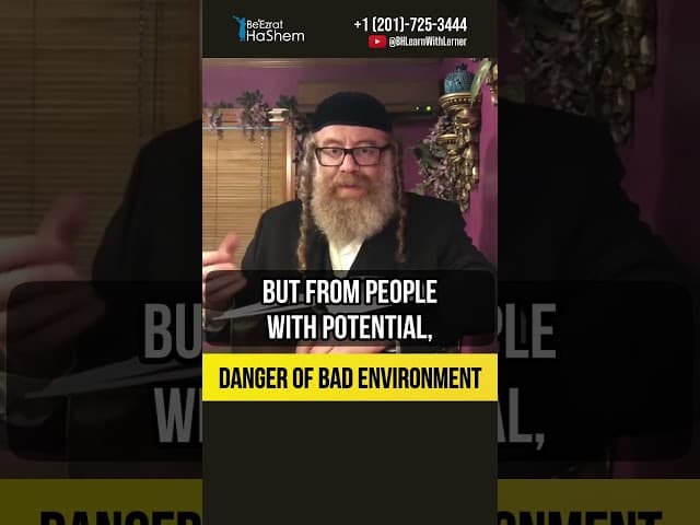 Danger of bad environment ⚠️ Stay away from the wicked #shorts #Torah