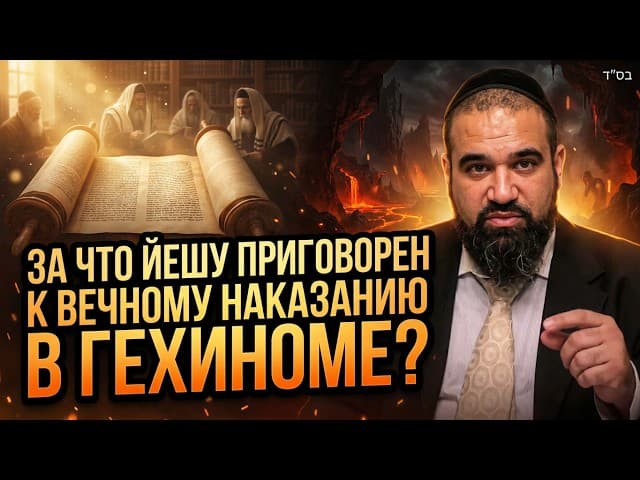 За что Йешу приговорен к вечному наказанию в Гехиноме? | Раввин Ярон Реувен