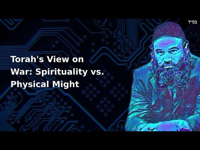 Torah's View on War: Spirituality vs. Physical Might