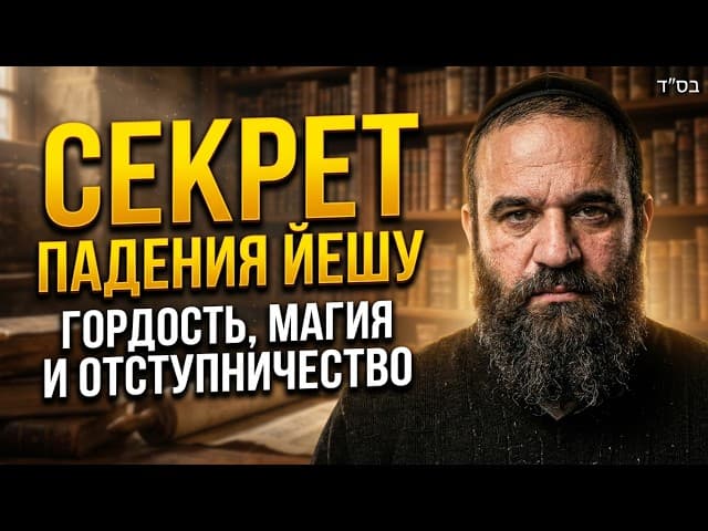 Секрет падения Йешу: Гордость, Магия и Отступничество | Раввин Ярон Реувен