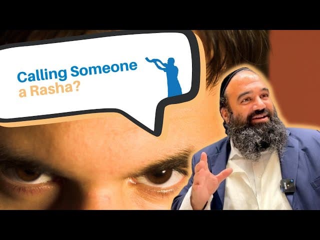 Is calling someone a Rasha Wicked person not a nice thing to do?
