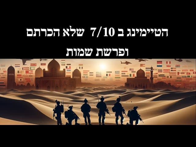 הטיימינג ב 7/10  שלא הכרתם ופרשת שמות