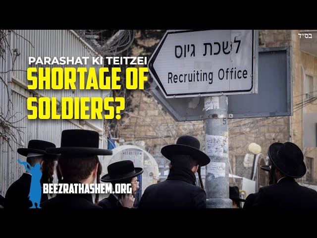Does The IDF Need More Soldiers? Parashat Ki Teitzei