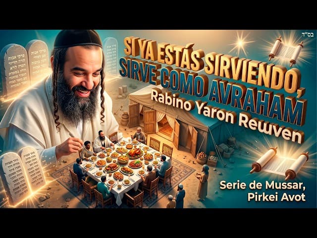 Si ya estás sirviendo, sirve como Avraham - MUSSAR Pirkei Avot 3