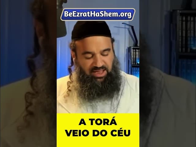 A Torá Veio do Céu #Torá #Judeu #RabinoYaronReuven