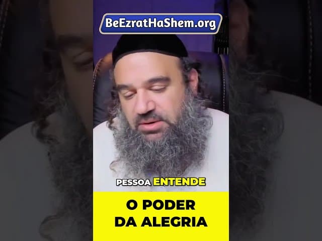 Quando Você Perde a Alegria, Abre uma Porta #Torá #Judeu #RabinoYaronReuven