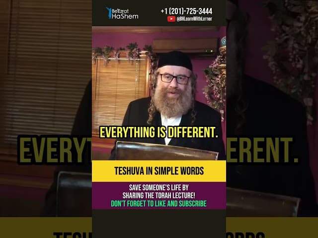 Teshuva in simple words 🩹 The Power of True Repentance #shorts #torah
