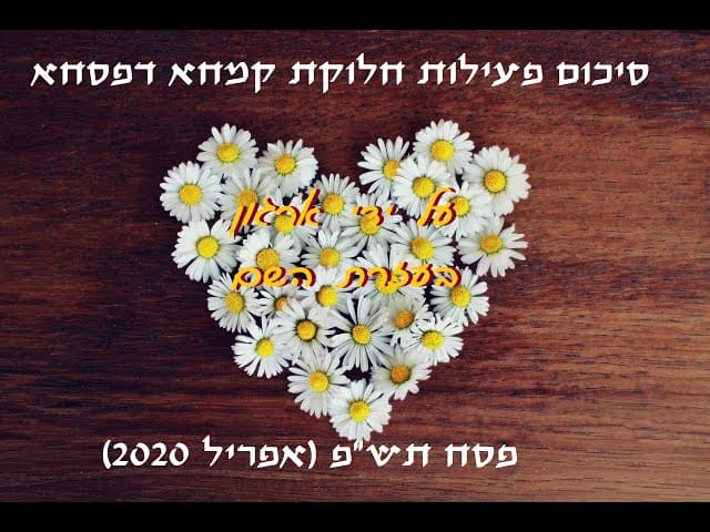סיכום קמחא דפסחא תש"פ