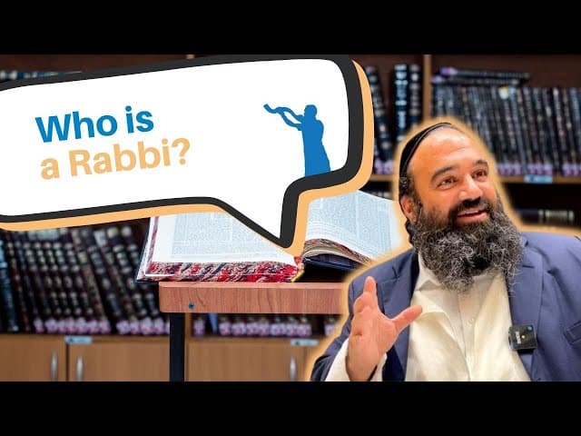 What and Who is a Rabbi?