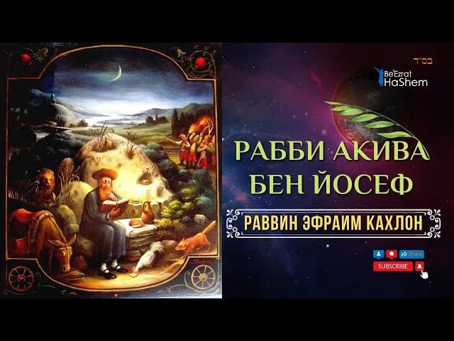 Рабби Акива бен Йосеф | Раввин Эфраим Кахлон