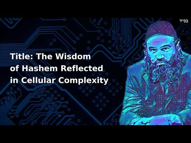 Title: The Wisdom of Hashem Reflected in Cellular Complexity