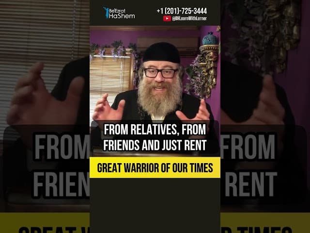 Great warrior of our times 💡 Rabbi Yaron Reuven #shorts #Torah