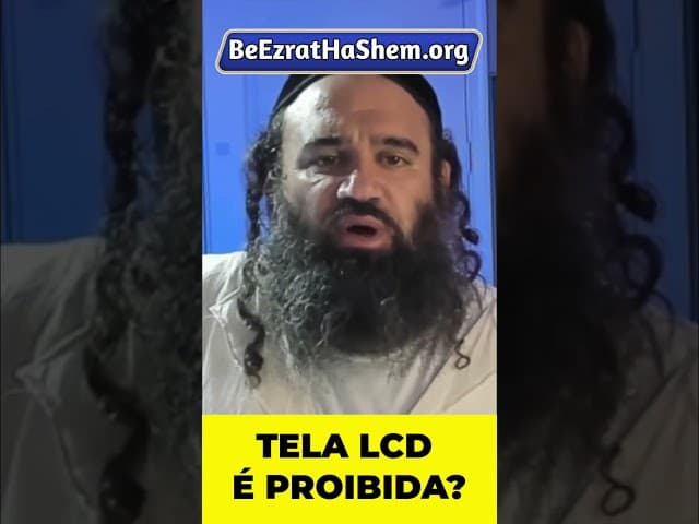 Por Que Tocar em Telas LCD Profana o Shabbat #Torá #Judeu #RabinoYaronReuven