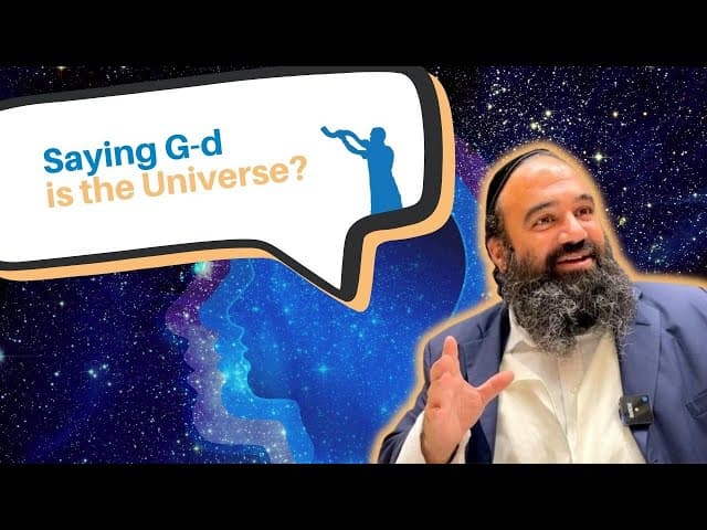 What happens if a person says G d is the universe?