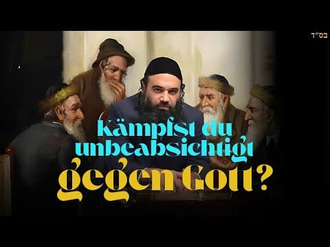 Kämpfst du unbeabsichtigt gegen Gott? - Mussar Pirkei Avot