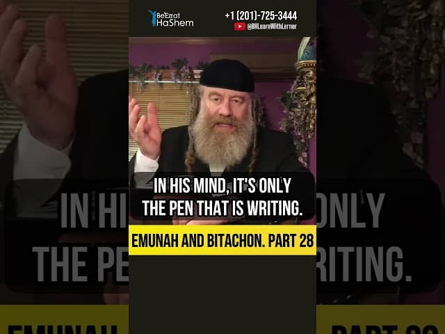 Emunah and Bitachon  Part 28