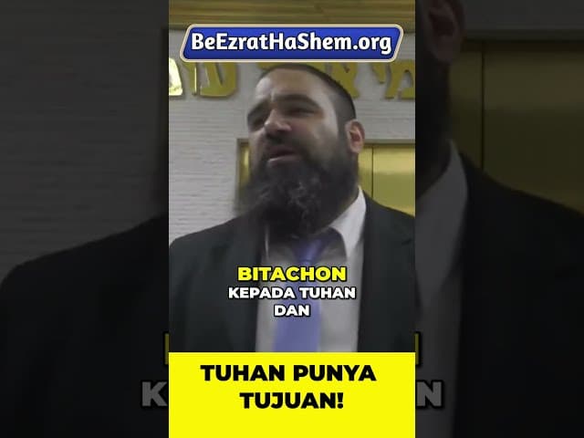 Hidup Terlalu Mulus? Renungkan Ini #Torah #Yahudi #RabiYaronReuven