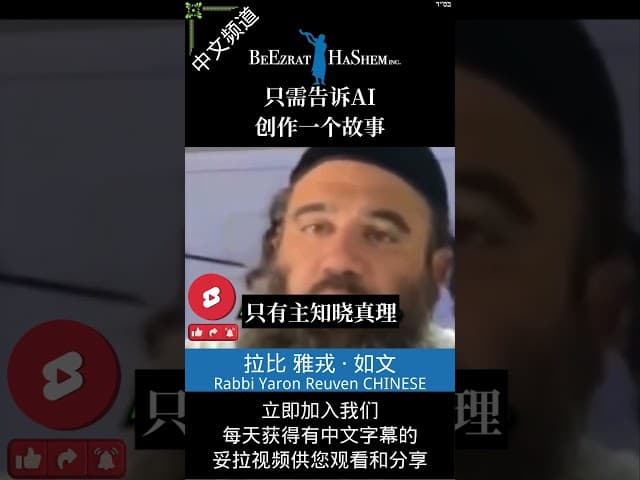 只有上帝知道真理 💡 不再迷茫  #犹太教  #妥拉 #犹太智慧 #拉比雅戎如文