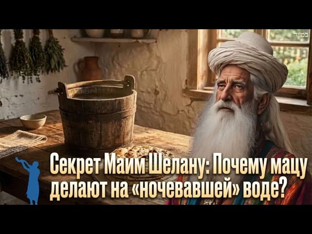 Тайна мацы Песаха с майим шелану