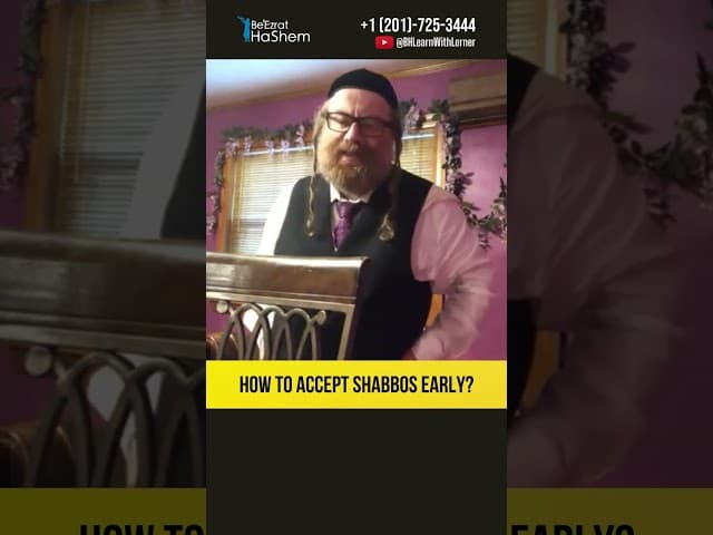 🕯️How to accept Shabbos early? #Torah #shorts