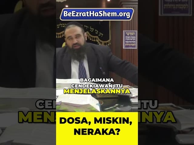 Mengapa Tuhan Menciptakan Orang Miskin? #Torah #Yahudi #RabiYaronReuven