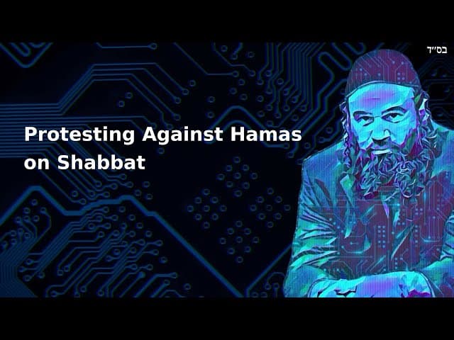 Protesting Against Hamas on Shabbat