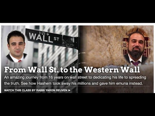 Amazing Teshuva Story that can change your life. (16 minutes)