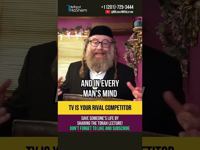 TV is your rival competitor 📺 Torah Relationship Advice #shorts