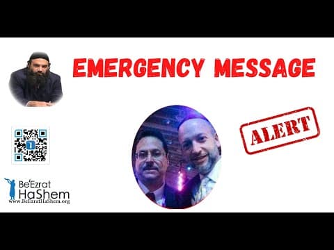 EMERGENCY MESSAGE Why Did The Moiser Rabbi Efrem Goldberg Send Police To My House